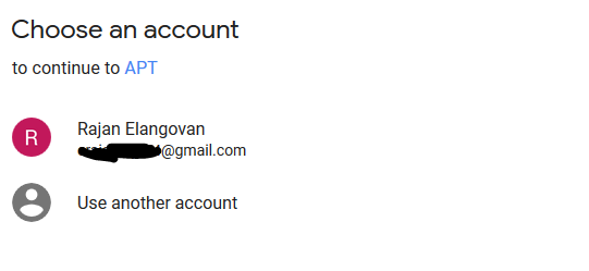 Select Gmail account