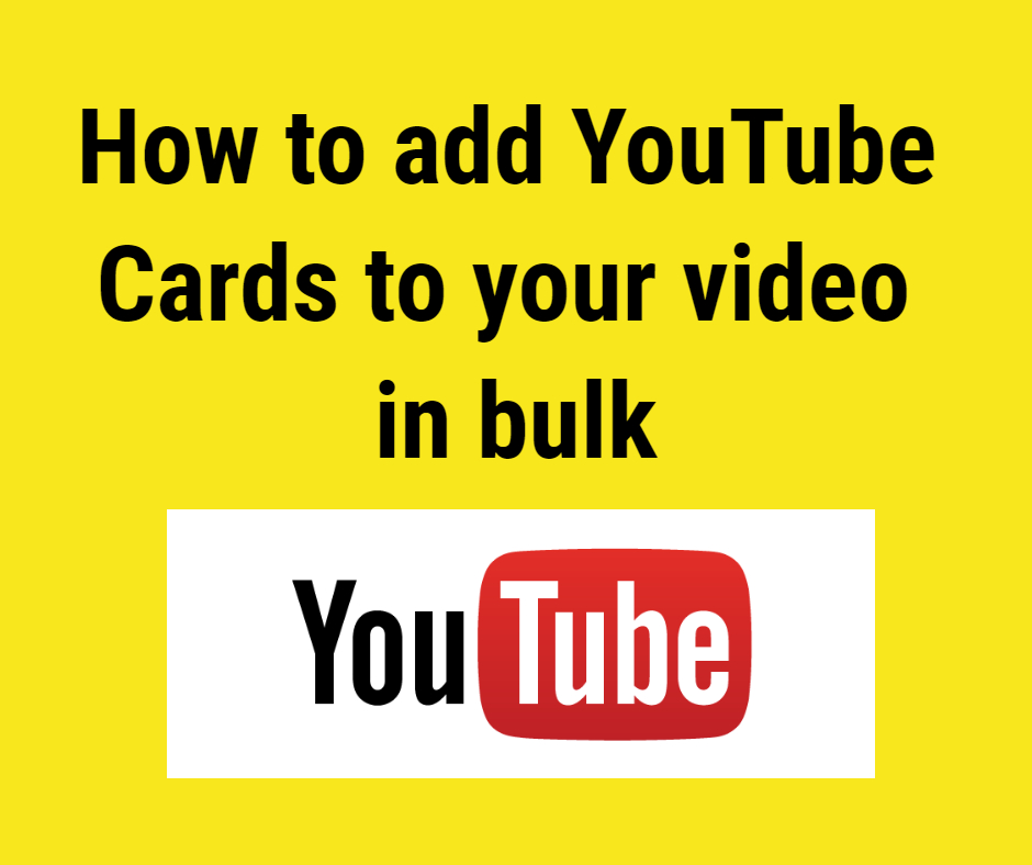 Youtube Studio Info Cards